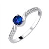 Bague saphir et diamant en or 18 carats