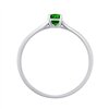 Bague émeraude et diamant en or 18 carats