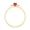 Bague toi et moi rubis et diamant en or 18 carats