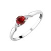 Bague toi et moi rubis et diamant en or 18 carats