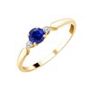 Bague toi et moi saphir et diamant en or 18 carats