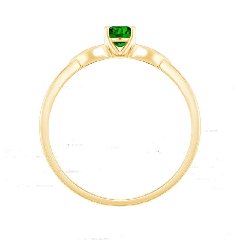Bague émeraude et diamant en or 18 carats