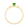 Bague émeraude et diamant en or 18 carats