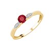 Bague rubis et diamant en or 18 carats