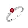Bague rubis et diamant en or 18 carats