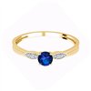 Bague saphir et diamant en or 18 carats
