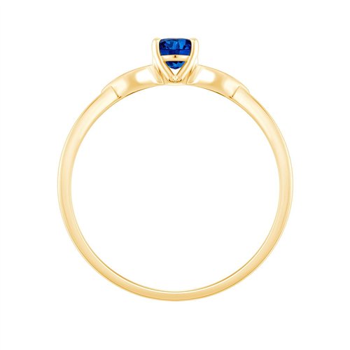 Bague saphir et diamant en or 18 carats