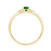 Bague émeraude et diamant en or 18 carats