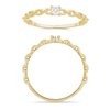 Solitaire serti clos diamant en or 18 carats