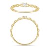 Solitaire serti clos diamant en or 18 carats