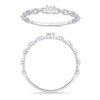 Solitaire serti clos diamant en or 18 carats