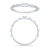 Solitaire serti clos diamant en or 18 carats