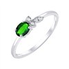 Bague émeraude et diamant en or 18 carats