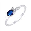 Bague saphir et diamant en or 18 carats