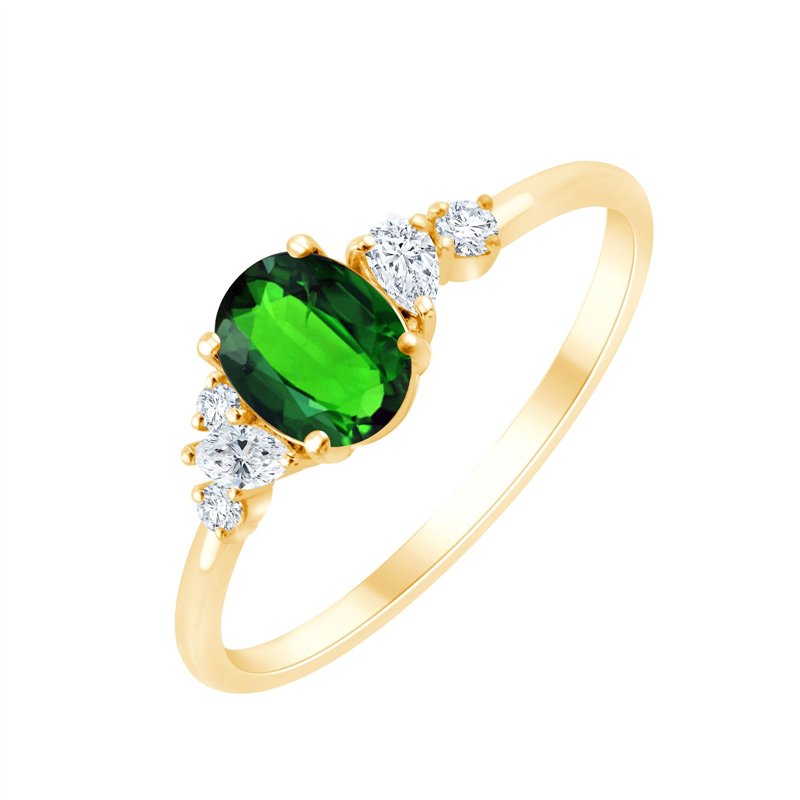 BAGUE PRIMA TAILLE OVALE 2 - EMERAUDE