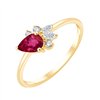 BAGUE PRIMA RUBIS TAILLE POIRE