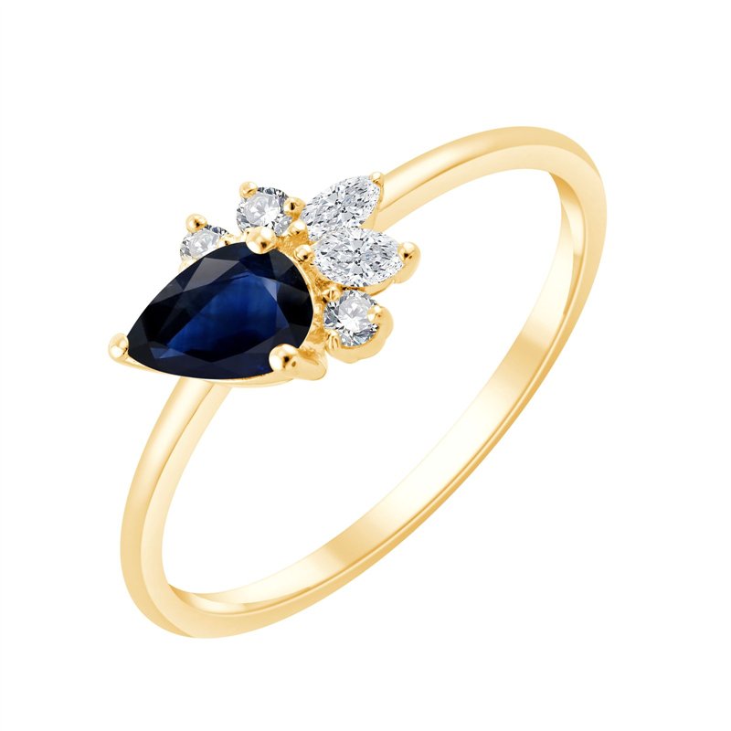 BAGUE PRIMA SAPHIR TAILLE POIRE