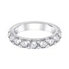 Demi Alliance serti clos diamant en or 18 carats