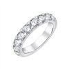 Demi Alliance serti clos diamant en or 18 carats