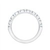 Demi Alliance serti clos diamant en or 18 carats