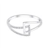 Bague serti clos diamant en or 18 carats