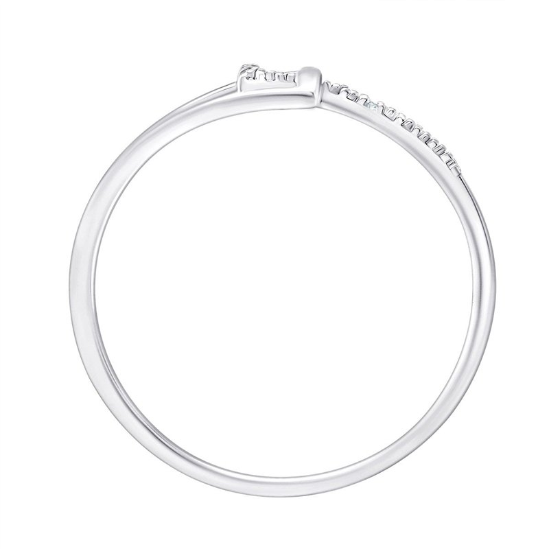 Bague serti clos diamant en or 18 carats