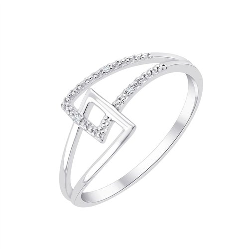 Bague serti clos diamant en or 18 carats