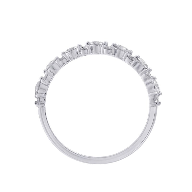 Demi Alliance trilogie diamant en or 18 carats
