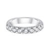 Demi Alliance serti clos diamant en or 18 carats