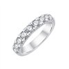 Demi Alliance serti clos diamant en or 18 carats