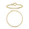 Bague serti clos diamant en or 18 carats