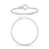 Bague serti clos diamant en or 18 carats