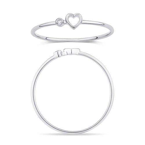 Bague serti clos diamant en or 18 carats