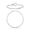 Bague serti clos diamant en or 18 carats
