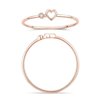 Bague serti clos diamant en or 18 carats