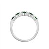 Demi Alliance trilogie émeraude et diamant en or 18 carats
