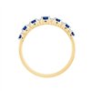 Alliance saphir et diamant en or 18 carats