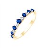 Alliance saphir et diamant en or 18 carats