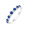 Alliance saphir et diamant en or 18 carats