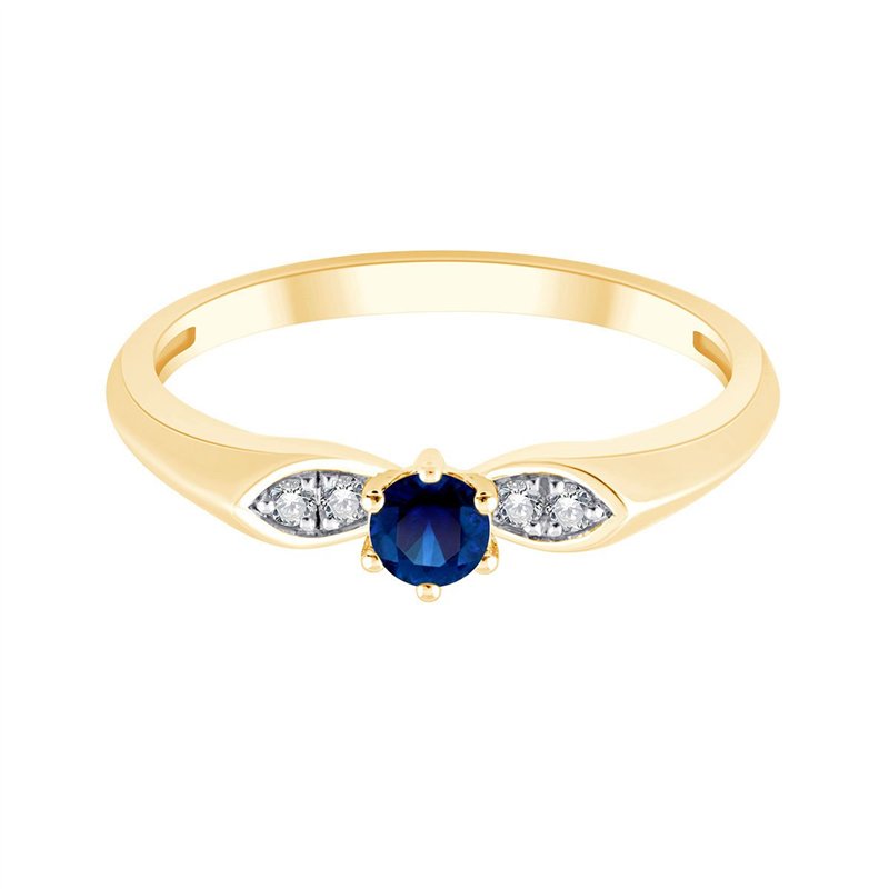 Bague toi et moi saphir et diamant en or 18 carats