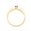 Bague toi et moi saphir et diamant en or 18 carats