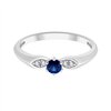 Bague toi et moi saphir et diamant en or 18 carats