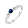 Bague toi et moi saphir et diamant en or 18 carats
