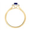 Bague saphir et diamant en or 18 carats
