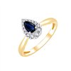 Bague saphir et diamant en or 18 carats