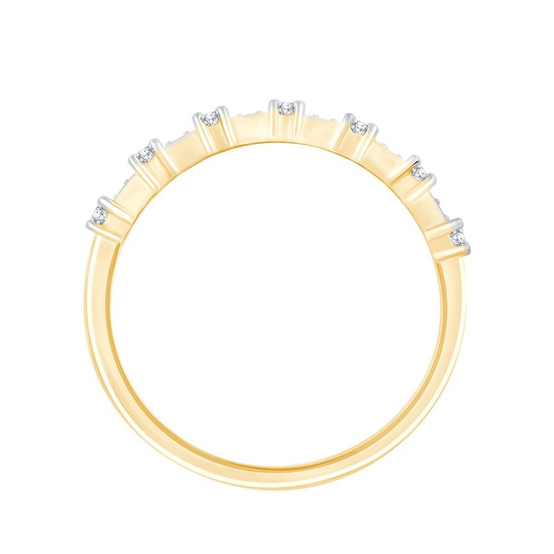 Demi Alliance trilogie diamant en or 18 carats
