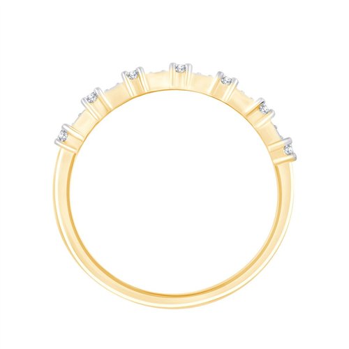 Demi Alliance trilogie diamant en or 18 carats