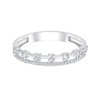 Demi Alliance trilogie diamant en or 18 carats
