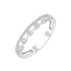 Demi Alliance trilogie diamant en or 18 carats