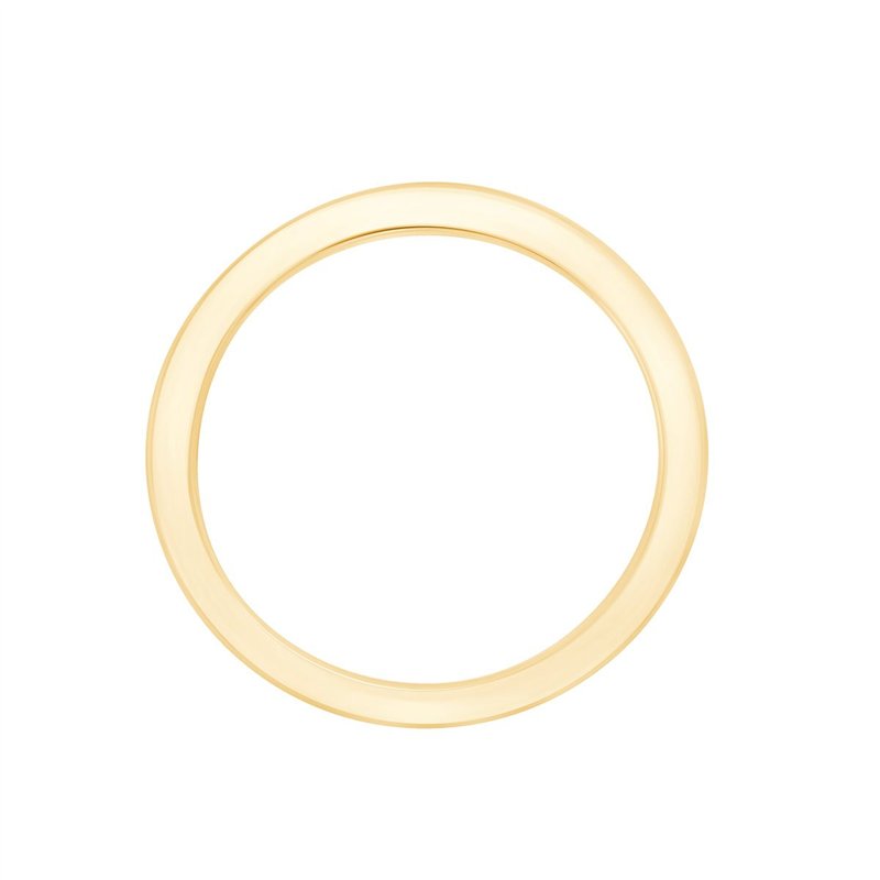 Demi Alliance serti clos diamant en or 18 carats